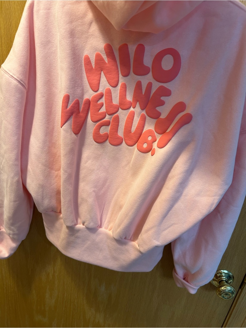 Wilo NWT Pinkish peach colorZip-Up Hoodie Jacket - Picture 4 of 5